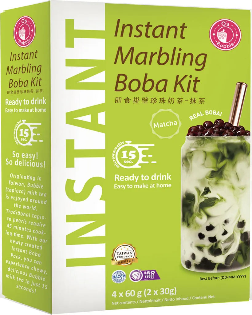 O's bubble Instant Boba Matcha Tee 240g