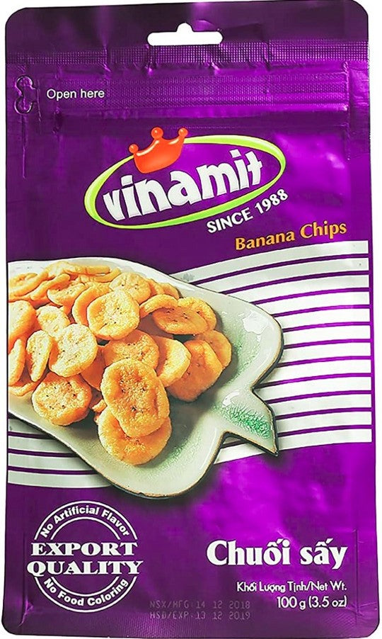 VINAMIT Snack Banana Sliced bag 100g