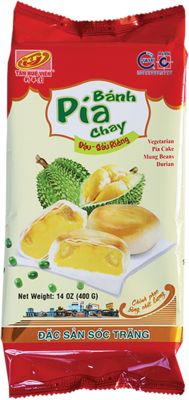 TAN HUE VIEN Dessert- Kuchen, gefüllt mit Mungobohnen, Durian 400g