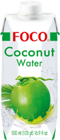 FOCO Kokosnusswasser, Pur 100% natürlich, (Kokosnusssaft) 500ml