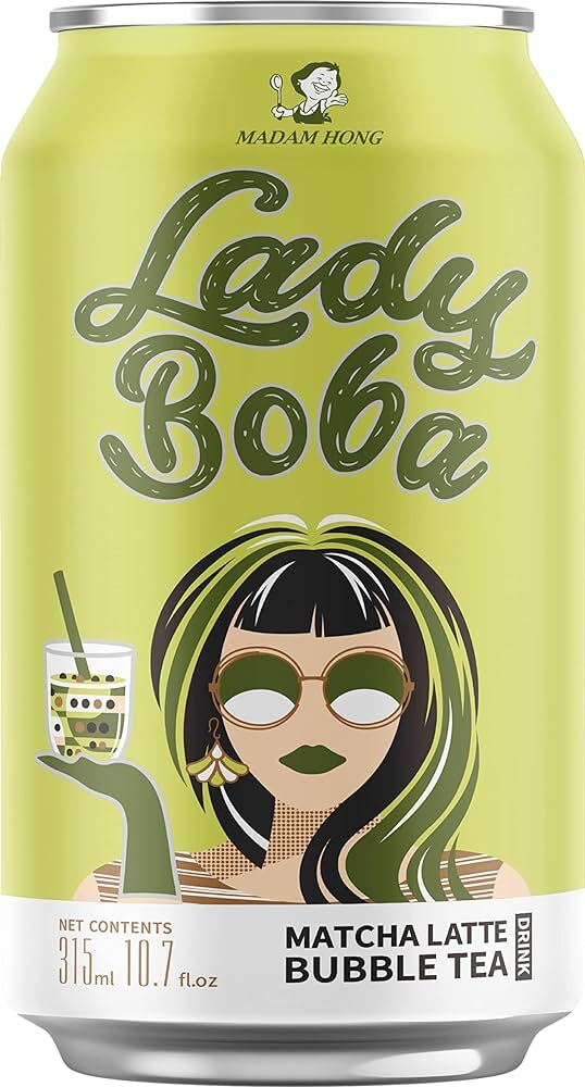 MADAM HONG Lady Boba Matcha Latte Bubble Tea 330ml