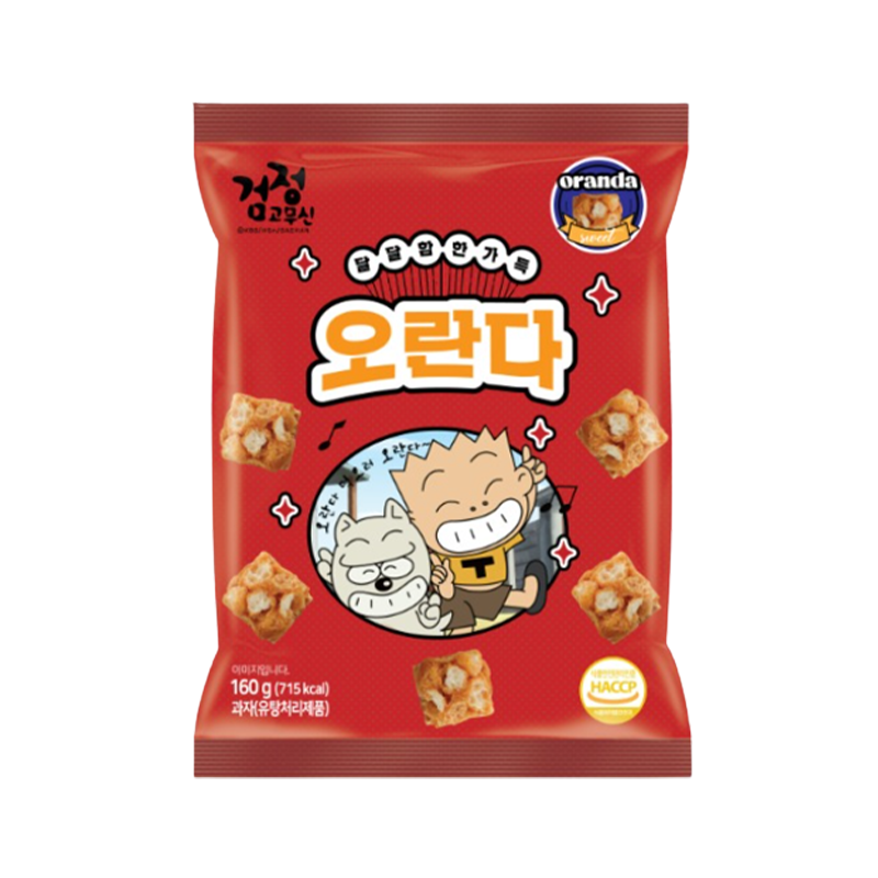 SEOUL JEGEWA Geomjeonggomushin Oranda Snack 160g