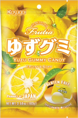 KASUGAI Fruit Gummies Yuzu Flavor 102g