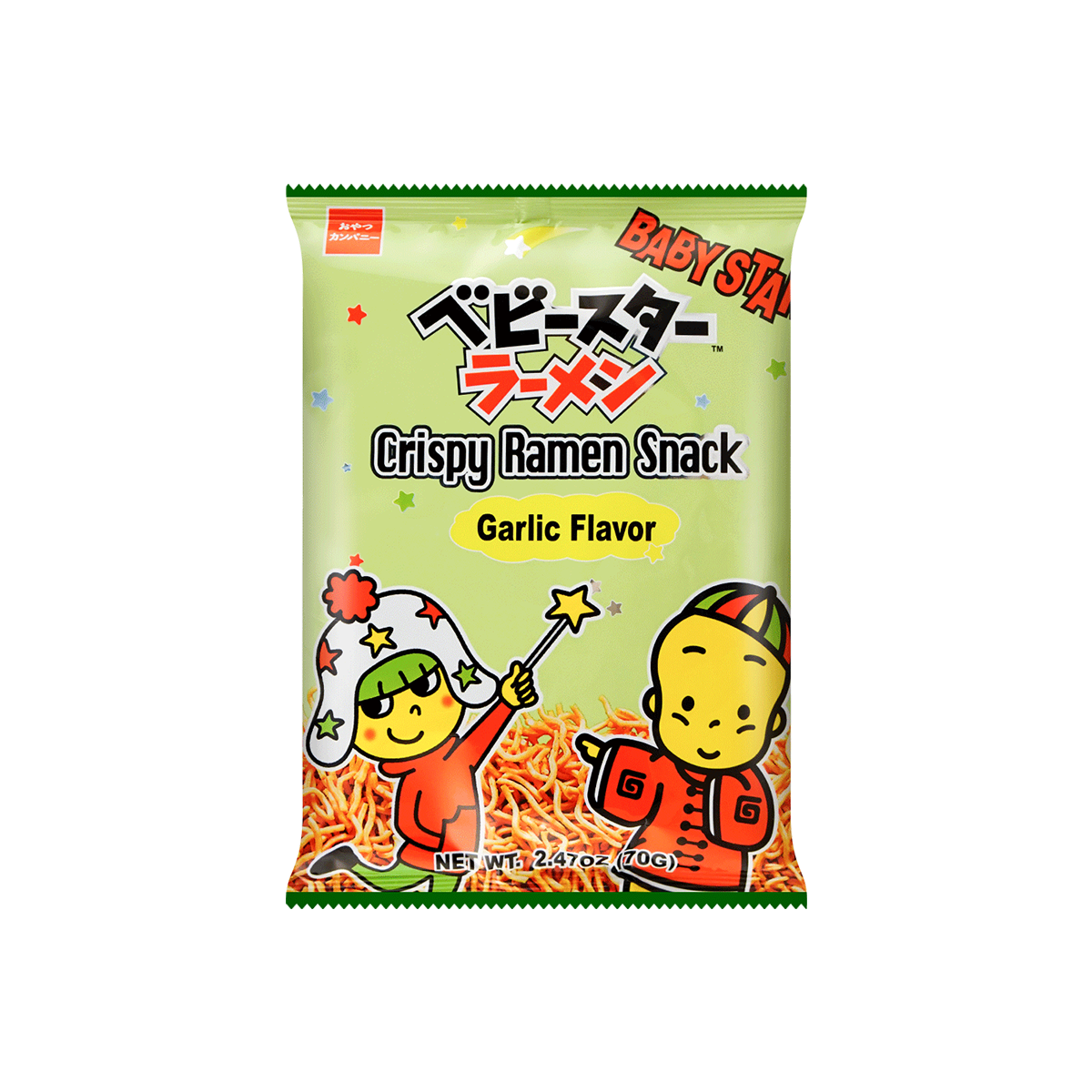 BABY STAR CRISPY RAMEN SNACK Knoblauch 70g