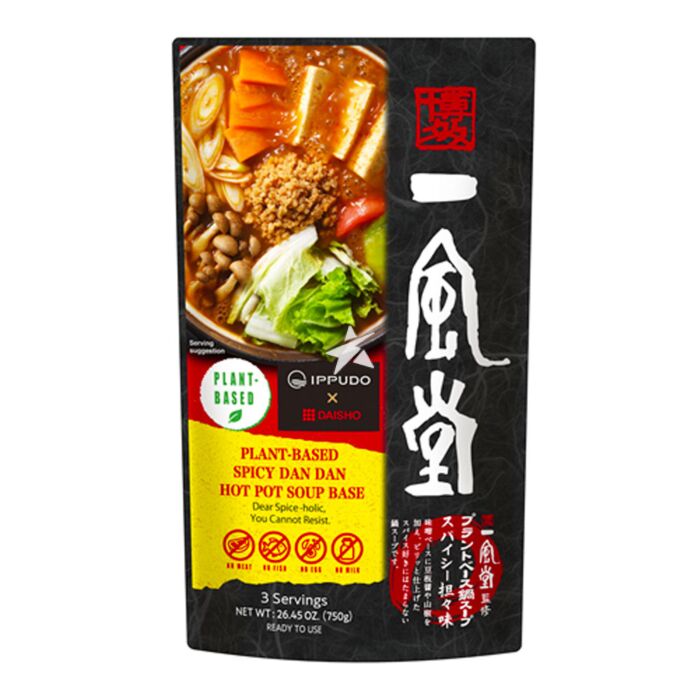 IPPUDO Plant-Based DAN DAN Suppe-Base für Hot-Pot Scharf 750g