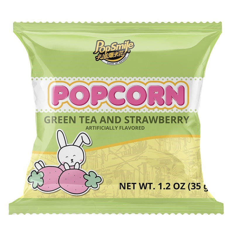 POP-SMILE Popcorn, grüner Tee und Erbeer Geschmack 35g