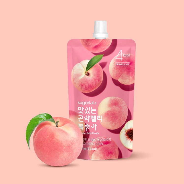 SUGAROLO 곤약 젤리 복숭아 150g