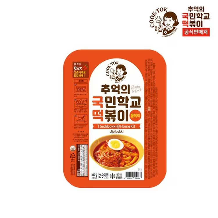 COOK TOK 추억의 국민학교 쫄볶이 오리지널 520g