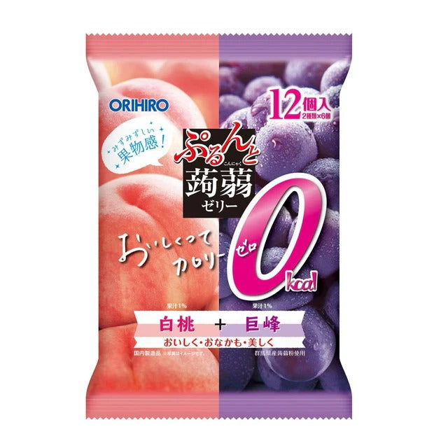 ORIHIRO Pfirsich & Grüne Trauben Konjak Jelly 240g