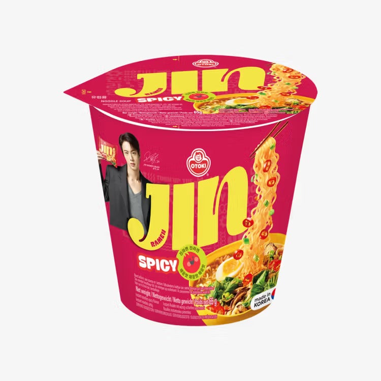 OTTOGI Jin Ramen Scharf, Cup, BTS Version 65g