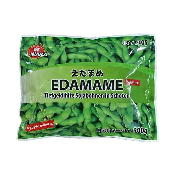 INAKA Edamame mit Schale, ungesalzen 500g