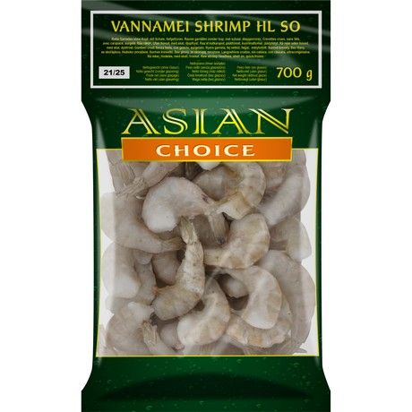 ASIAN CHOICE Vannamei Garnele HLSO 21/25 700g