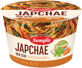 SEMPIO Instant-Cup-Nudeln, Japchae Glasnudeln mit süß-würziger Sauce 82g