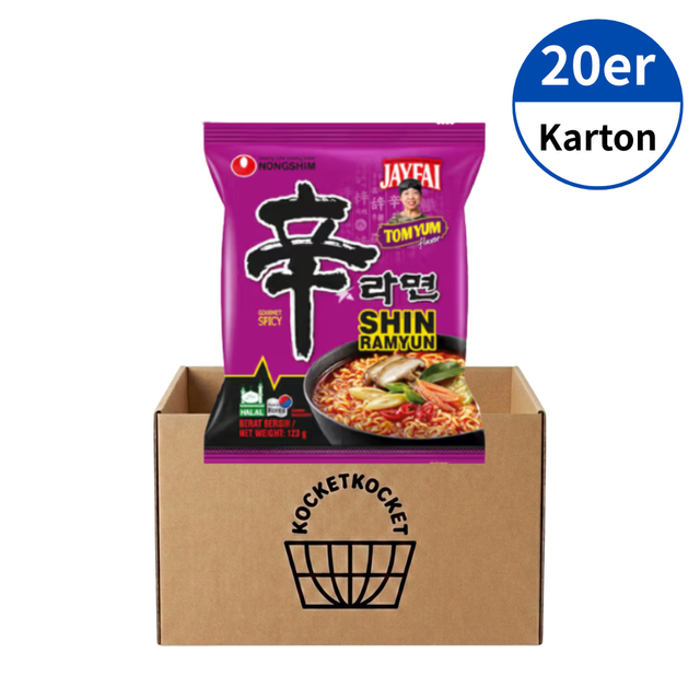 NONGSHIM Shin Ramen, Tomyum 123g x 20er