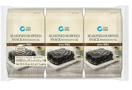 Chung Jung One O'Food Organic Gerösteter Seetang, geschnitten 24g