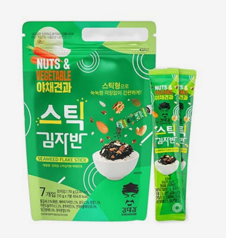 Kimdaegam Seetangflocken in Stick, Gemüsegeschmack (10g x 7)