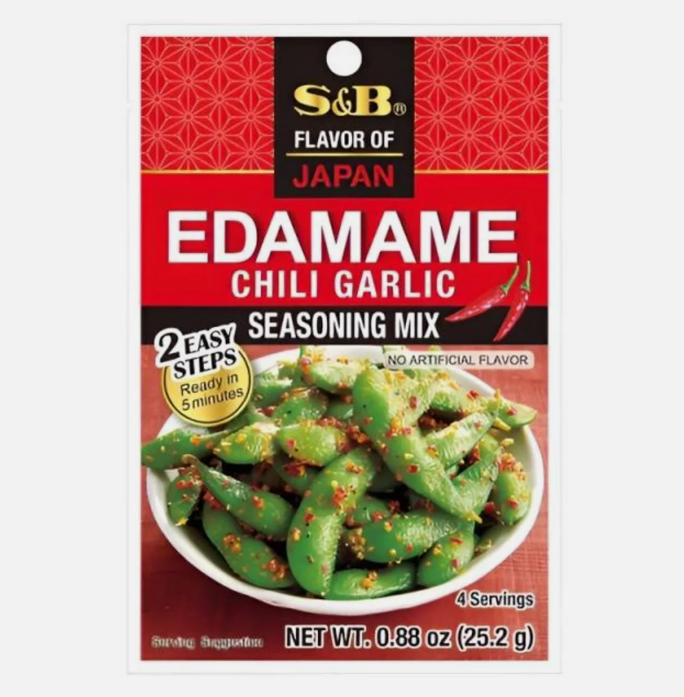 S&B EDAMAME SEASONING CHILLI GARLIC 25.2G
