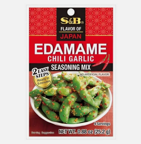 S&B EDAMAME SEASONING CHILLI GARLIC 25.2G