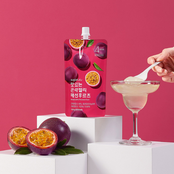 SUGARLOLO Leckeres Konjac Jelly Passionsfrucht (10 x 150g) – Der tropische Diät-Snack