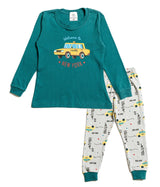 Nuribom Kinder-Schlafanzug Jungen 100% Baumwolle Gr. 86-122 (90-140)