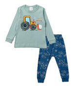 Nuribom Kinder-Schlafanzug Jungen 100% Baumwolle Gr. 86-122 (90-140)