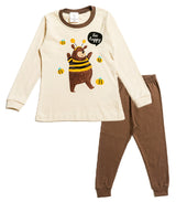 Nuribom Kinder-Schlafanzug Mädchen 100% Baumwolle Gr. 86-122 (90-140)