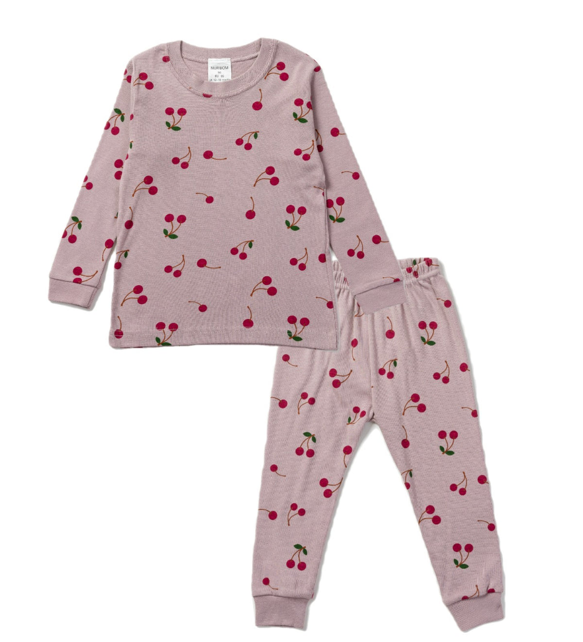 Nuribom Kinder-Schlafanzug Mädchen 100% Baumwolle Gr. 86-122 (90-140)