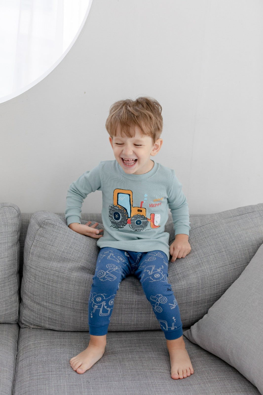Nuribom Kinder-Schlafanzug Jungen 100% Baumwolle Gr. 86-122 (90-140)