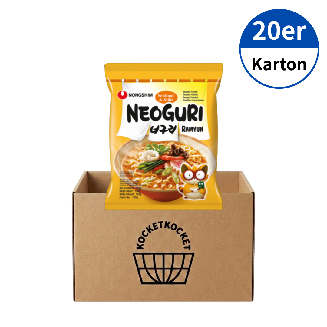 NONGSHIM Neoguri Ramyun, mild 120g x 20er (1 Karton)