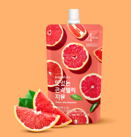 SUGARLOLO Leckeres Konjac Jelly Grapefruit (10 x 150g) – Der herb-erfrischende Diät-Snack