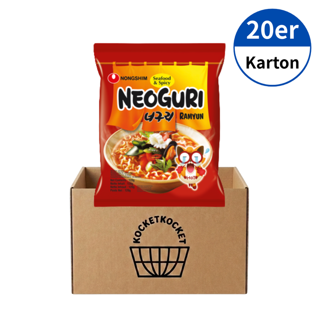 NONGSHIM Neoguri, scharf 120g x 20er (1 Karton)