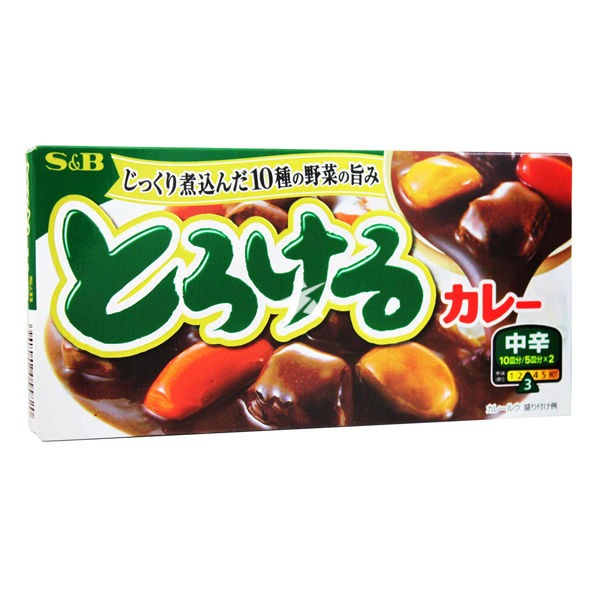 S&B Torokeru Currywürfel Mittelscharf 200g