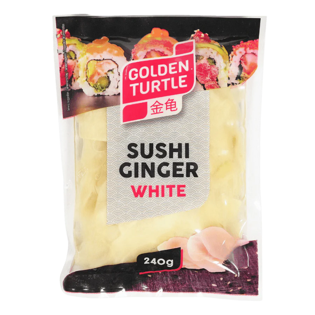Golden Turtle Ingwer, eingelegt, weiß 240g