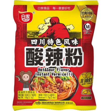 BAIJIA 쌀국수, 매콤새콤한 맛 105g