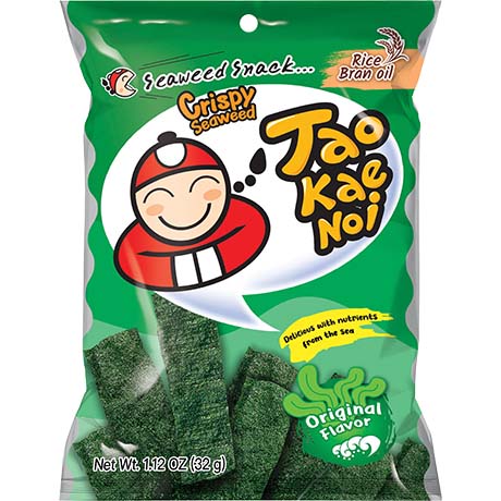TAO KAE NOI Seetang Snack Crispy Original 32g