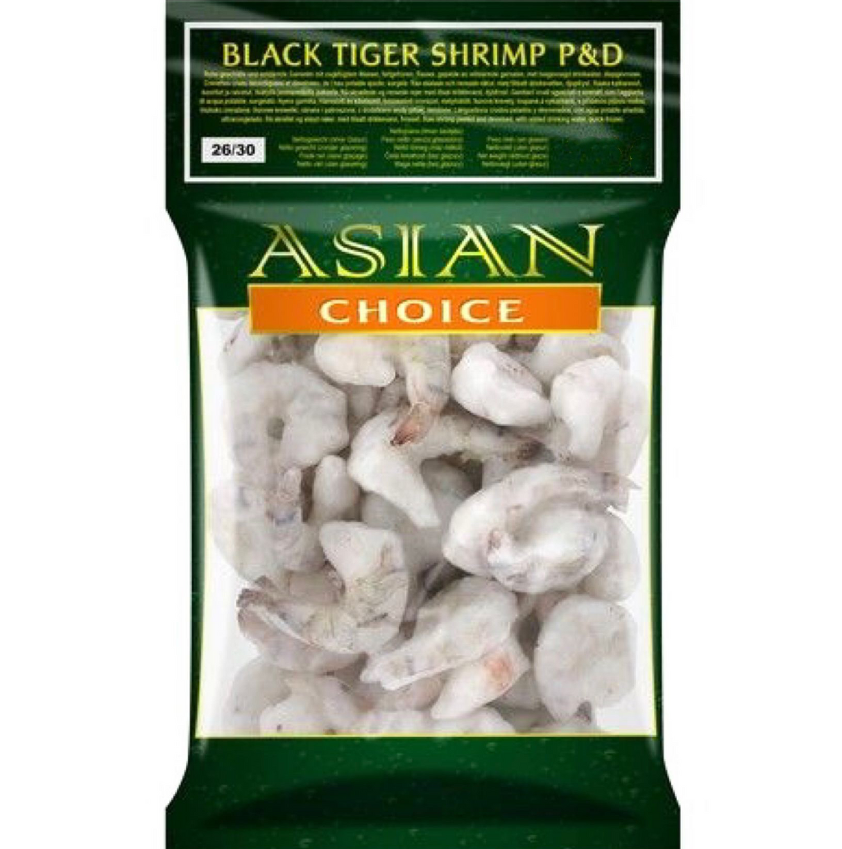 ASIAN CHOICE Black Tiger Garnele P&D 26/30 1kg