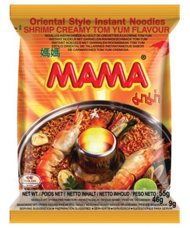 MAMA 라면 , 크리미 새우 똠양 55g
