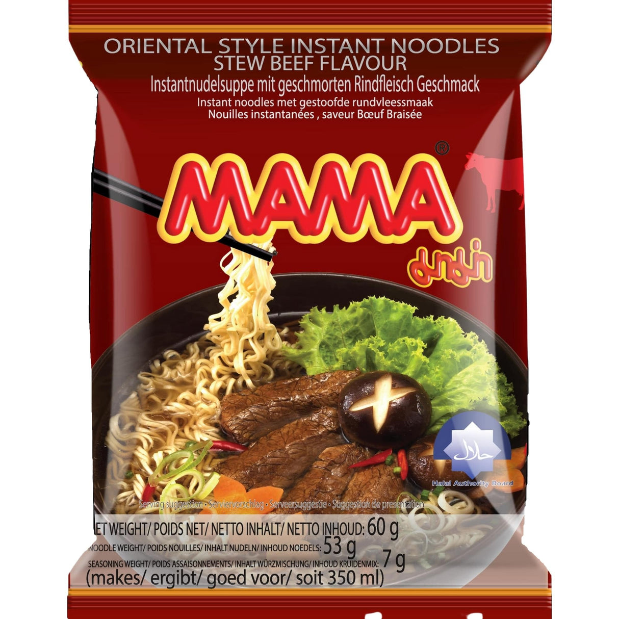 MAMA 라면 , 라구 소고기 맛 60g