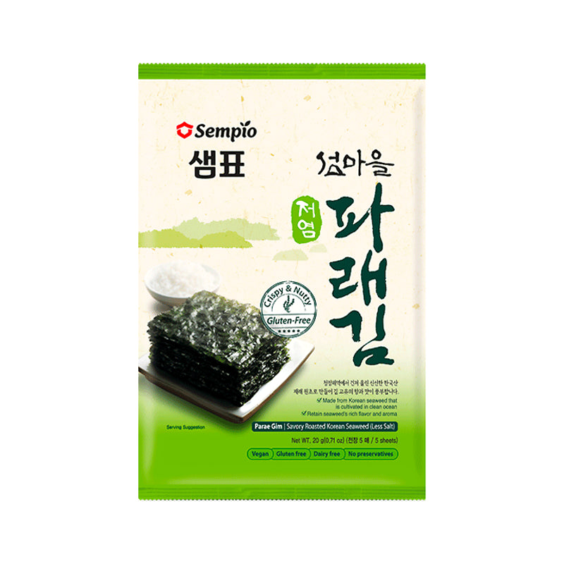 SEMPIO Gerösteter Seetang Parae, Salzreduziert 80g (20g x 4)