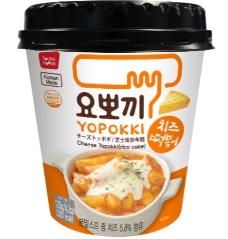 YPFOOD YOPOKKI Instant Tteokbokki Käse, Cup 120g