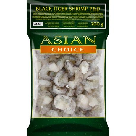ASIAN CHOICE Black Tiger Garnele P&D 41/50 1kg