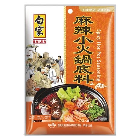 BAIJIA Hot Pot Würze Spicy 200g