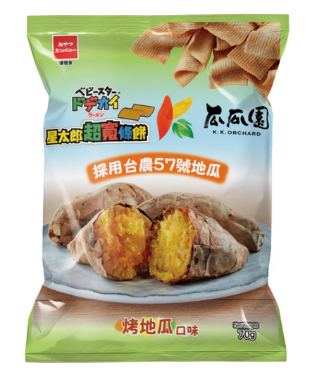 BABY STAR WIDE RAMEN SNACK SWEET POTATO FLAVOUR 70G
