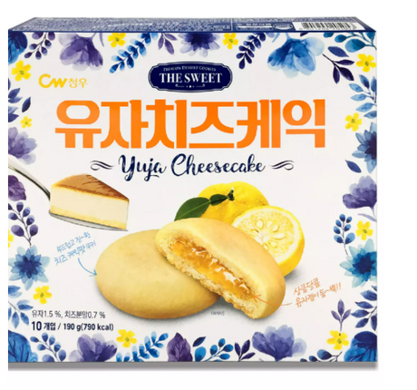 CHEONGWOO Yuzu-Käsekuchen-Geschmack Keks 190 g