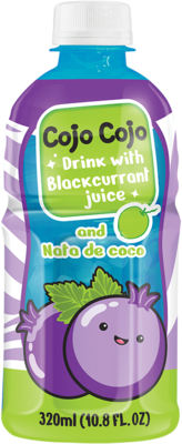 COJO COJO Getränk mit schwarzem Johannisbeersaft und , Nata de Coco, Einwegpfand DPG 320ml