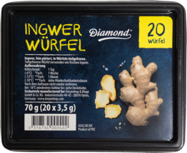 DIAMOND Ingwerpüreewürfel Würfelbox 70 g