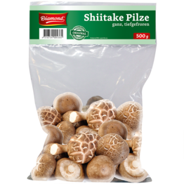 DIAMOND Shiitake Pilze, ganz, D: 2 - 4 cm 500g