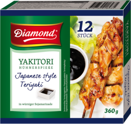 DIAMOND Yakitori Hühnerspiesse Japan Art, Teriyaki Marinade 360 g