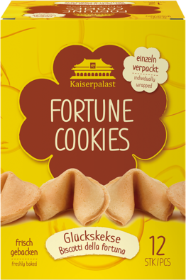 KAISERPALAST Glückskekse, einzeln verpackt 12 Kekse