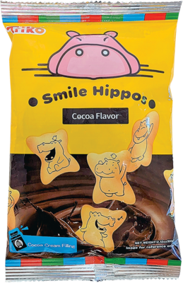 SMILE HIPPOS Hippo Biscuit, Schokoladengeschmack 60g